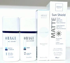 OBAGI Gentle Cleanser &Toner & Retinol 0.5 Cream & Sunshield Matte SET