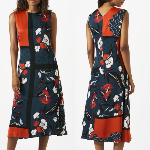 NWT Jigsaw Nordic Floral Salena Midi Dress Size 10 $265