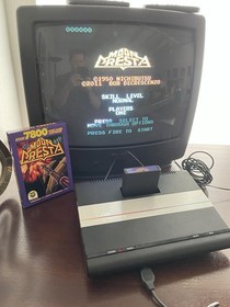 Moon Cresta Atari 7800 Video Game Complete In Box CIB Out Of Print OOP