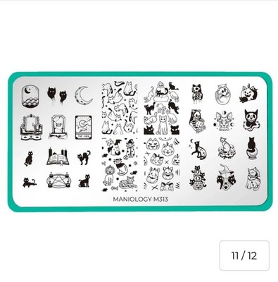Maniology Nail Stamping Plate - Witch's Familiar (M313)