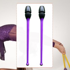 2x Gymnastics Sticks Clubs Artistic Sticks for Children Adult Fitness Props