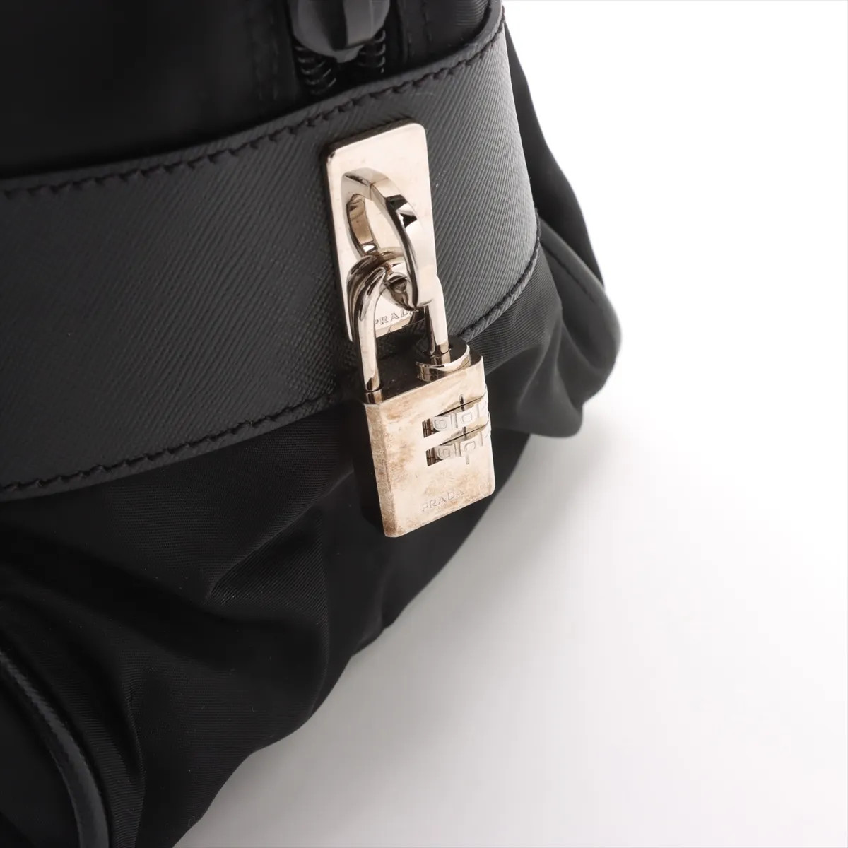 Prada Tessuto nylon x leather Business bag Black VS0069 Unknown PIN thumbnail 11