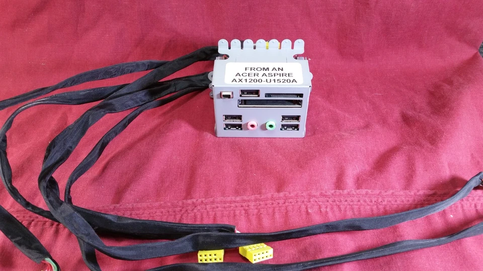 ACER ASPIRE X1200 ax1200-u1520a OEM Front Port Assy USB Audio SD 50.3V007.001 - Image 2 of 4
