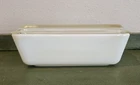 Vintage Pyrex 03 Solid White Opal Refrigerator Dish with Lid