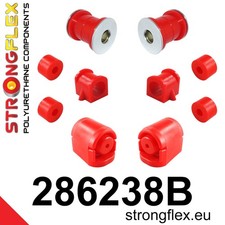 Strongflex PU Vorderachsbuchsen Satz Nissan Maxima 4 A32 u. a. 286238B 21mm rot