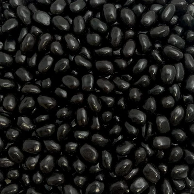 Black Licorice Jelly Beans - 2 Pound Bulk Pack - Old-Fashioned Candy