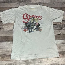 Grease Shirt Adult XL White Vintage 90s 1994 John Travolta Olivia Musical Movie