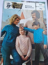 knitting pattern booklet jumpers football cardi hats scarf mittens family knits