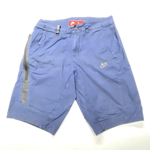 Nike Sportswear Bonded Shorts Mens Size 32 Blue Tech Outdoor Lightweight