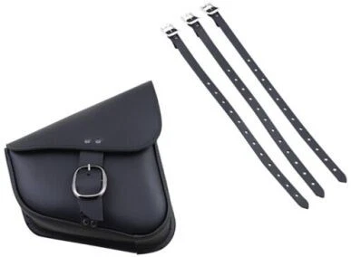 Willie &amp; Max HD Sportsters, Bolso basculante de cuero con colas duras personalizado doble Foto 2 de 4