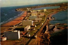 Mamaia Romania Beachfront Hotels Aerial View Continental Postcard B743