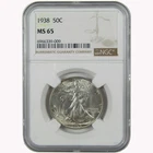 1938 Liberty Walking Silver Half Dollar MS 65 NGC Uncirculated