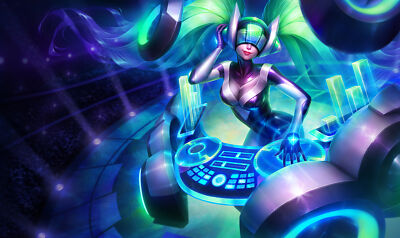 League of Legends michelle hoefener drawing women sona playmat gaming mat