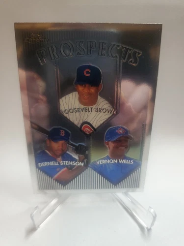 1999 TOPPS CHROME PROSPECTS CARD VERNON WELLS /BROWN /STENSON #436