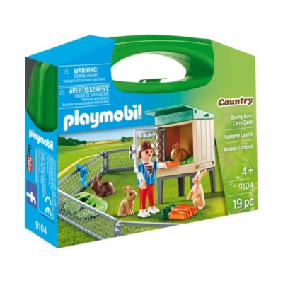 [Playmobil] Bunny Barn Carry Case - 9104 - New