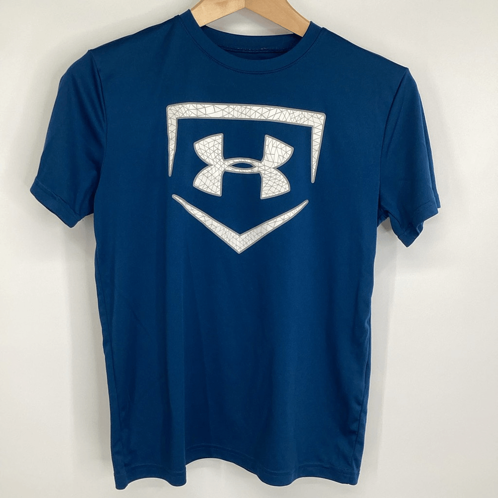 Under Armour Boys Baseball Performance T-Shirt for Sports and Training  