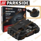 Parkside 12V Double Battery Charger For 2Ah 4Ah X12V Team Series Battery Single
