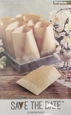 Kraft & Lace Paper Favor Bags - 12 ct.
