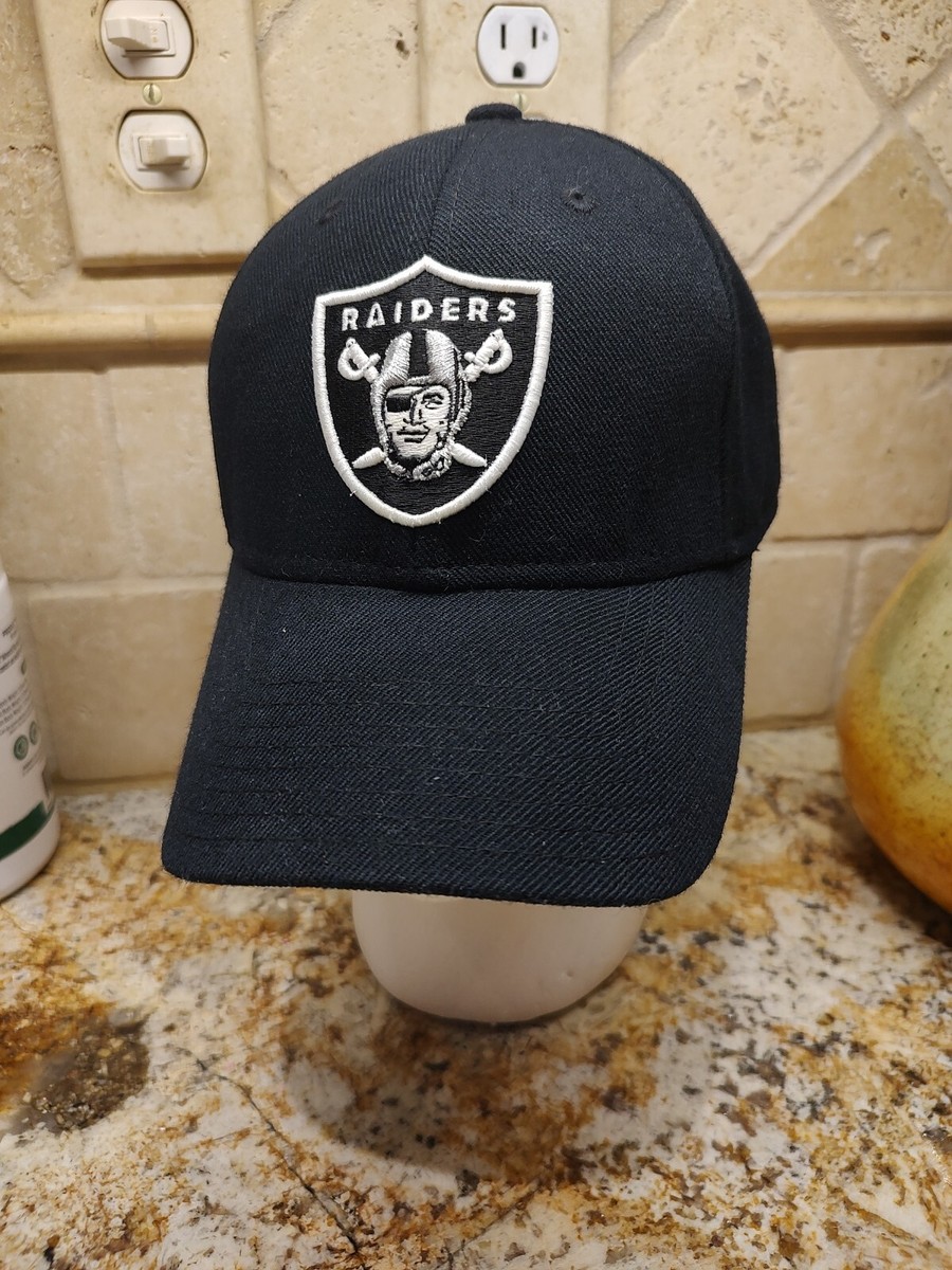 Vintage Reebok Oakland Raiders NFL Reebok On Field Black Hat Wool Blend