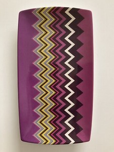 Missoni for Target Ceramic Tray  ServingPlatter Zig Zag Chevron Purple *