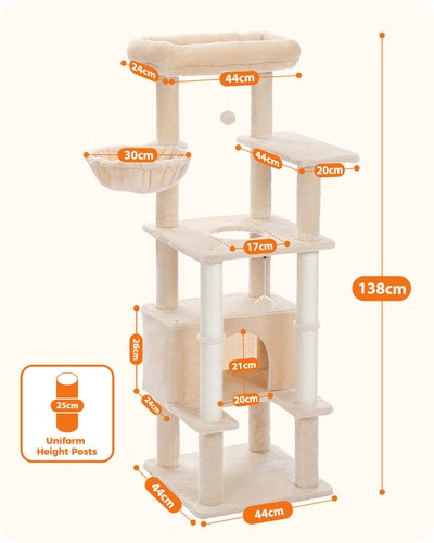 PAWZ Road Cat Tree Tower Condo for Large Cats Bed Furniture Activity Center Toys - Picture 74 of 175