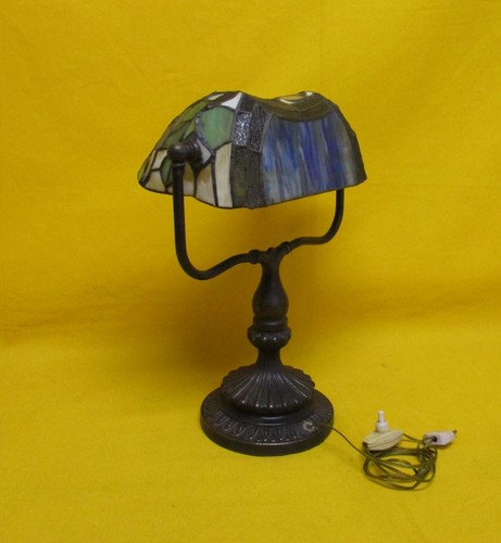 ✅ ANTICA LAMPADA LIBERTY DEL 900 CON PARALUME A MOSAICO ANTIQUE - 3521 - Bild 6 von 14