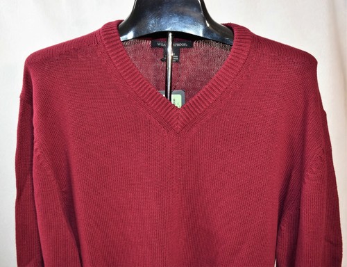 Suéter resistente a la intemperie borgoña talla mediana para hombre - Imagen 5 de 9