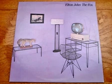 Elton John ‎♫ The Fox ♫ Rare 1981 Geffen Records Translucent Vinyl LP w/Insert