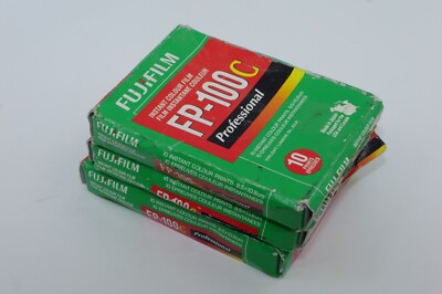 Fujifilm FP-100c Sealed Instant Color Film Packs. 3 Boxes. Exp