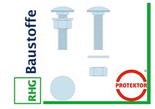 PROTEKTOR Montageset M8x20mm Trockbauprofil UA-Profil  Anschlusswinkelverbinder