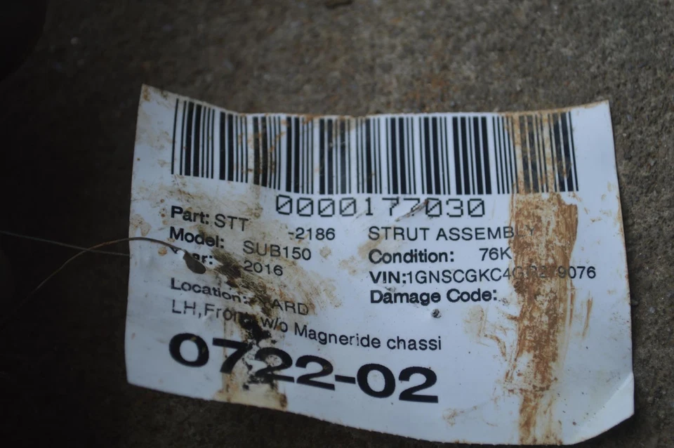 2015-2020 CHEVY/GMC SUBURBAN RWD AMORTECEDOR DIANTEIRO ESQUERDO DO LADO DO MOTORISTA FABRICANTE DE EQUIPAMENTO ORIGINAL - Imagem 3 de 3