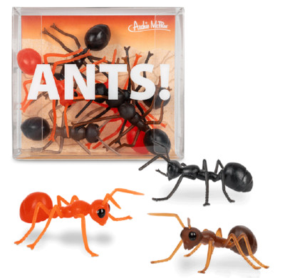 6 VINYL  ANTS ! - 2.75'' Long - Novelty Fun Gag Gift