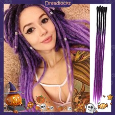Dreadlock Braids Dread Locs Braiding Hair Extensions Ombre Crochet Halloween USA