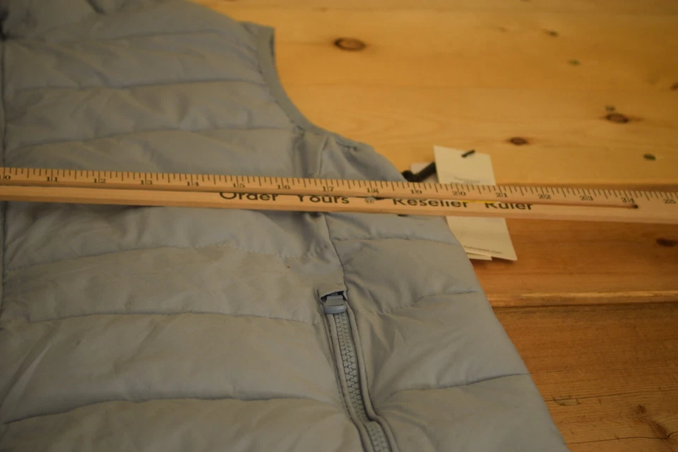 Calvin Klein Zipper Vest Women's Medium Blue Puffer Sleeveless Pockets NWT - Image 3 of 4