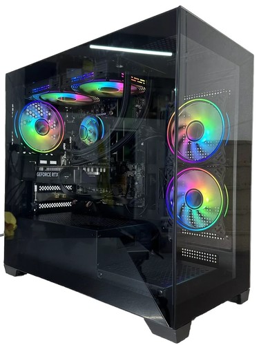 Fast Gaming PC Liquid Cooler i7 1TB SSD 32 GB DDR4 RTX 4060ti Wifi - Picture 1 of 7