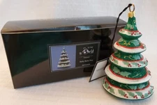 Joy to the World Collectibles Holly Berry Tree Christmas Ornament - 4.75"H. -NIB