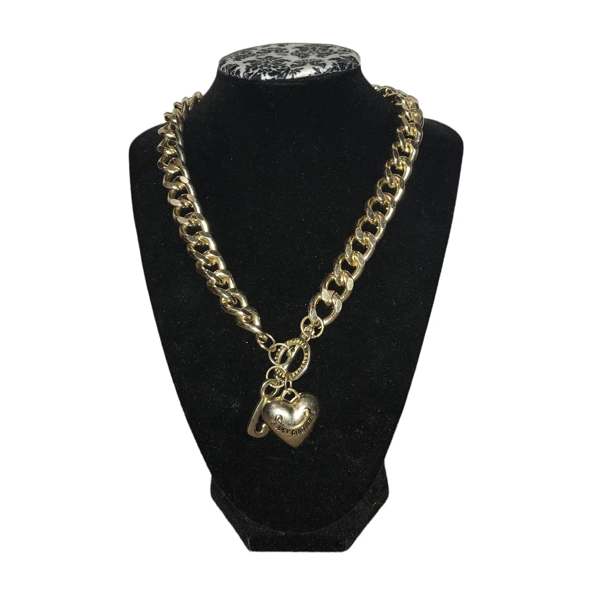 Juicy couture banner heart starter deals necklace