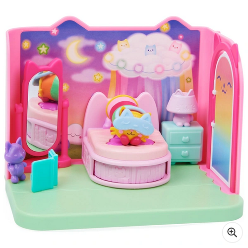 Gabby’s Puppenhaus Sweet Dreams Schlafzimmer mit Katzenfigur und Zubehör - Picture 17 of 21