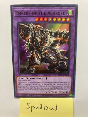 Embers Of The Ashened Super Rare LEDE-EN093 (Near Mint 1st Edition)