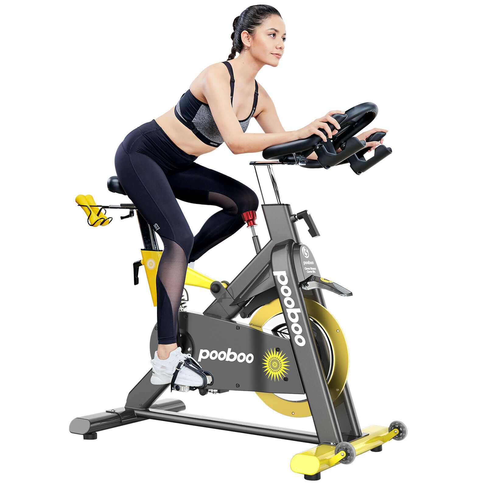 Commercial Exercise Bike Magnetic Resistance Stationary Bike Indoor Cycling Bike