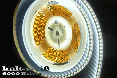 LED SMD Deko Lichtleiste kürzbar Lichtband Strip Streifen 120 LED/m Leuchte - Bild 4 von 64