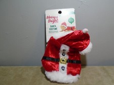 MERRY  BRIGHT SANTA REPTILE COSTUME NIP IDEAL FOR BEARDED DRAGONS CB2374 