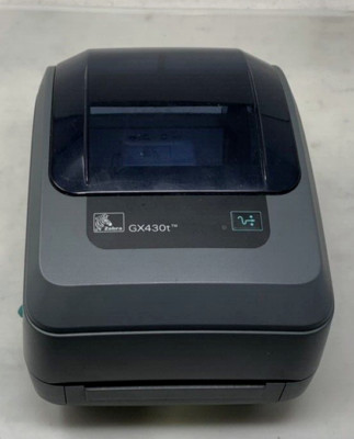 Zebra GX430T Thermal Transfer Label Barcode Printer USB and Power cable ...