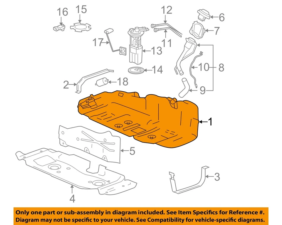 Used Fuel Tank fits: 2005 Chevrolet Colorado  Grade A - Image 3 of 4