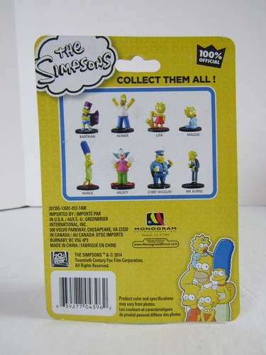 2014 The Simpsons Monogram Figures Complete Set of 8 MOC GG06 - Picture 10 of 10