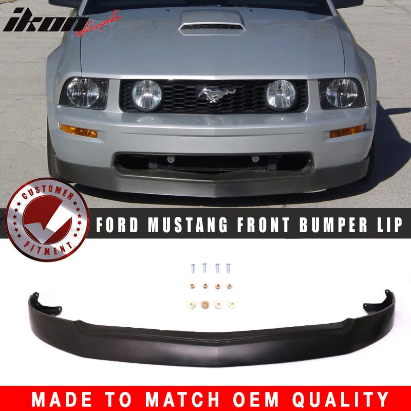Fits 05-09 Ford Mustang Bullitt/GT 4.6L V8 Front Bumper Lip Spoiler Splitter PU