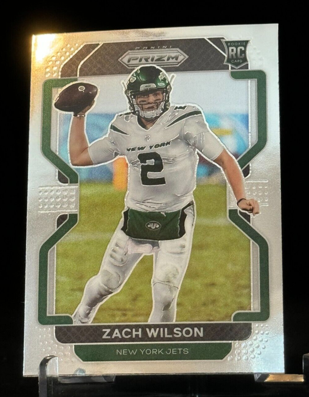 2021-22 Panini Prizm Rookie Card #332 Zach Wilson New York Jets