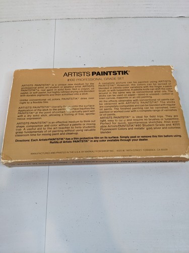 Vintage Markal Artists Paintsticks Solid Oil Paint Professional Grade Set NOS - Picture 12 of 12