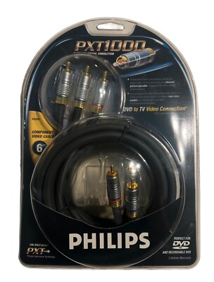 PHILIPS Component Video Cable PXT1116 High Performance 6 FT HD BRAND NEW