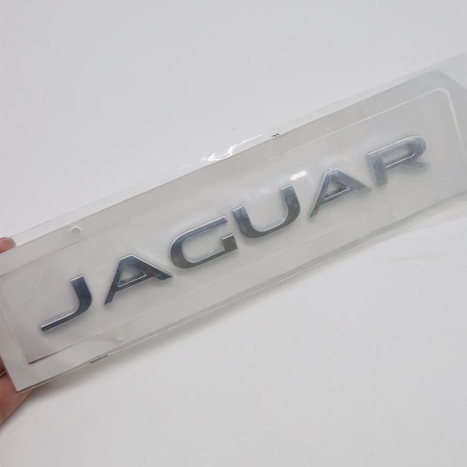 2PCChrome For Jaguar Emblem Rear Badge Decal XF XJ XK XJR XJS E X S TYPE Sticker - Image 4 of 4